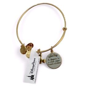 Alex and Ani Disney exclusive Cinderella Gold Charm Bracelet